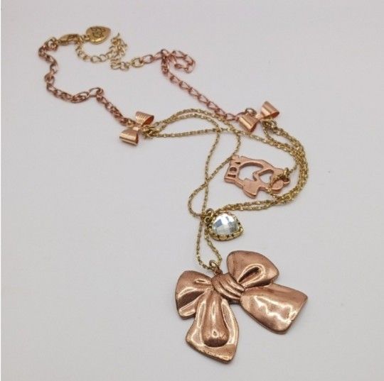 Betsey Johnson Bow Necklace