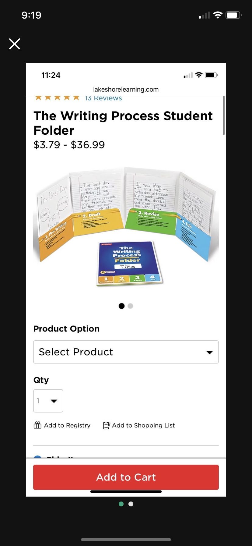Writing Process Folders (multiple)