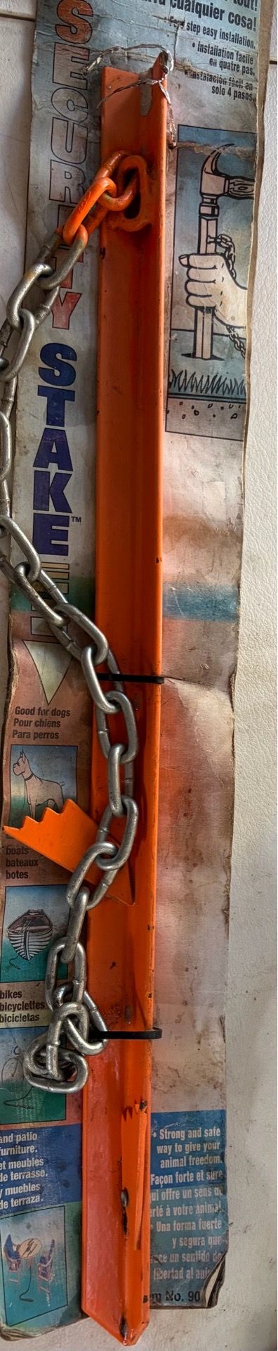 heavy-duty dog stake / security stake