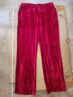 STEVE MADDEN Men's red velvet pants Big & Tall size XL