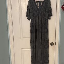 Pink Plush Maternity Dress