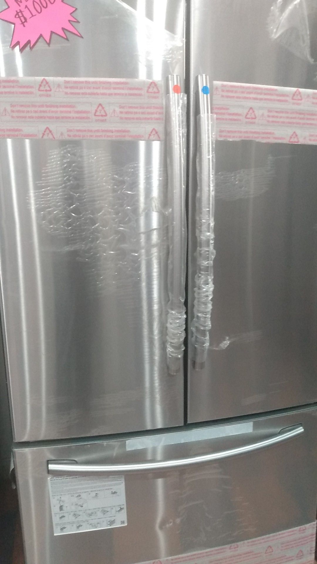 Samsung refrigerador fresh door stainless steel 90 days warranty delivered and installation avalable 1 year free labor$1000