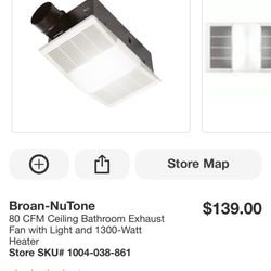 Bathroom Ventilation Fan With Light And Heater 