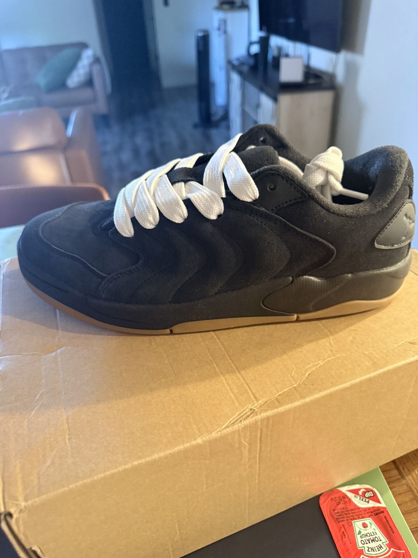 Jordan Sessions Black Suede With Gum Bottom