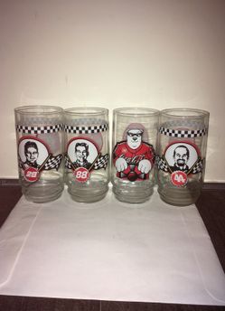 Coca Cola NASCAR glasses