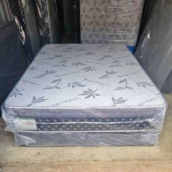 Queen Mattress Come With Free Box Spring - Free Delivery 🚚 Today To Reasonable Distance 