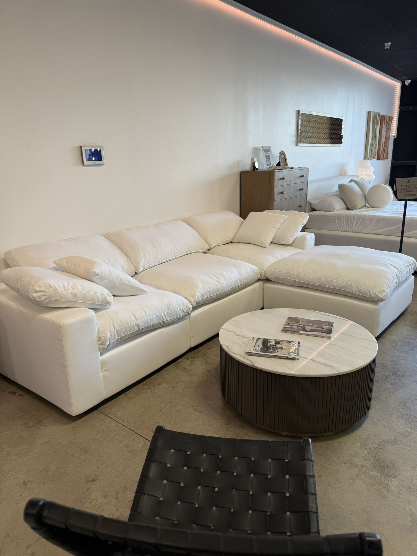 RH Cloud Modular Sofa Sectional Chaise Couch in Performance Fabric — FREE Delivery
