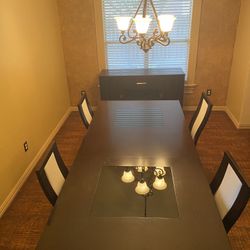 Formal Dining Set & Matching Cabinet