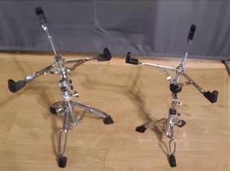 Bateria 2 TAMA (The Strongest 💪  Name in Drums 🥁) Heavy-Duty Double Braced Leg Snare Stands