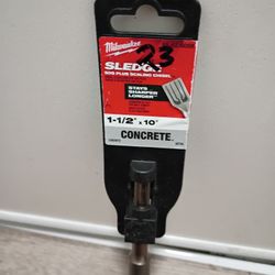 Milwaukee 1-1/2”*10 Concrete For  Rotary Hammer Drill
