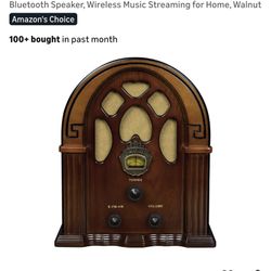 Crosley Wireless Bluetooth Speaker With Am/Fm Radio Vintage Style 