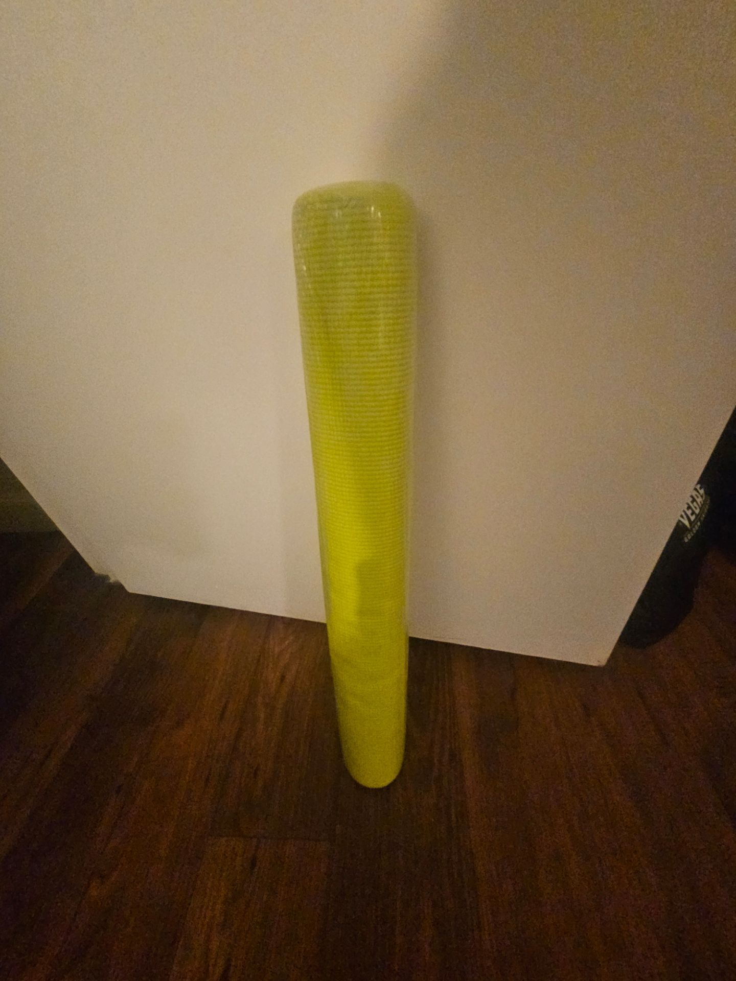 Yellow yoga mat. New sealed