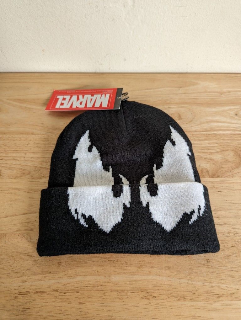 MARVEL Comics VENOM Eyes Black Beanie Winter Knit Hat