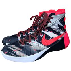 2015 Nike Hyperdunk PRM Shoes Black Red White Men's Size 13 749567-160
