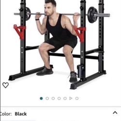 Power Rack, Rack Cage for Weight Training, Adjustable Squat Stand Rack for Home Gym Equipment, Lifting Cage with 660lb Capacity
