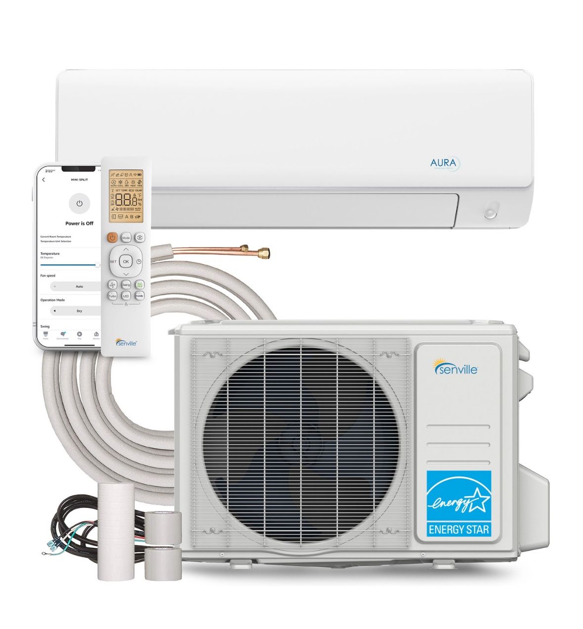 Mini Split Inverter AC - Heat Pump. Install Included!