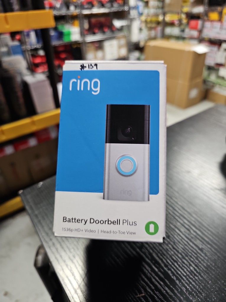 Ring
Battery Doorbell Plus - Smart Wireless Doorbell Camera with Head-to-Toe HD+ Video, 2-Way Talk, Motion Detection & Alerts