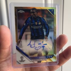 Topps Chrome Certified Auto Intern Milan Samuel Eto’o Numbered /50