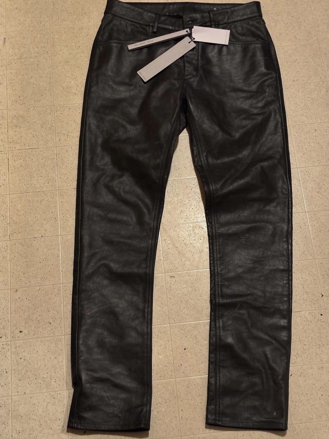 Rick Owens Tyrone leather Jeans NWT