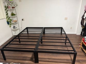 2 TWIN BED FRAMES MADE TO BE A KING