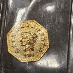 1855 California Gold Token 
