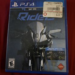 PS4 Ride 2 Day One Edition- Blue Case 
