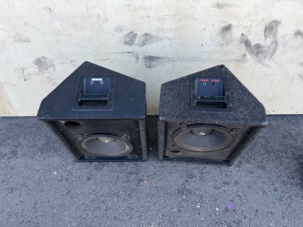 Pair of Electro-Voice (EV) Passive Speakers – Used, One Needs Jack Repair