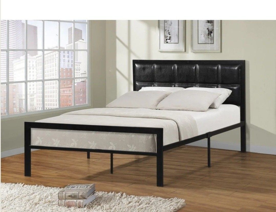 Queen Bed Frame With Mattress 