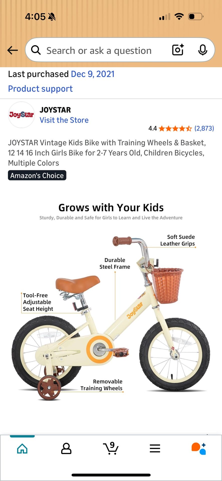 JoyStar Kids Bike 14inch Wheel