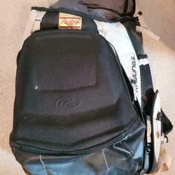 Rawlings Black/White Gold Glove Sports Backpack
