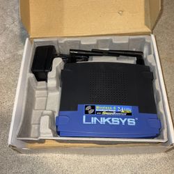 Vintage - Linksys WRT54GS Wireless G 2.4 GHz Broadband Router 4-Port 54 Mbps