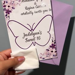 Acrylic Invitations 