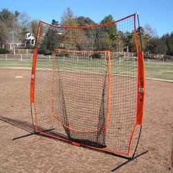 Baseball Softball Net And Carry Bag - Bownet Original Big Mouth 