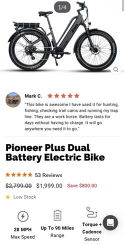 Dirwin Pioneer Plus Dual Battery Electric Bike