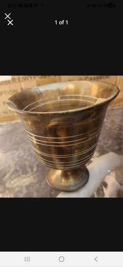Vintage brass 6" bowl