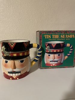 Christmas Nutcracker Tis The Season  Holiday Ceramic Mug 20oz