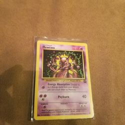 Black Star Promo Mewtwo Pokemon Card