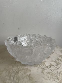 Waterford Crystal Monique Lhuillier Sunday Rose Bridal Bowl - Feel Free to Ask Questions
