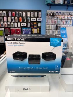 NETGEAR AX1800 Nighthawk Home Mesh WiFi 6 System - Advanced Home WiFi - Black