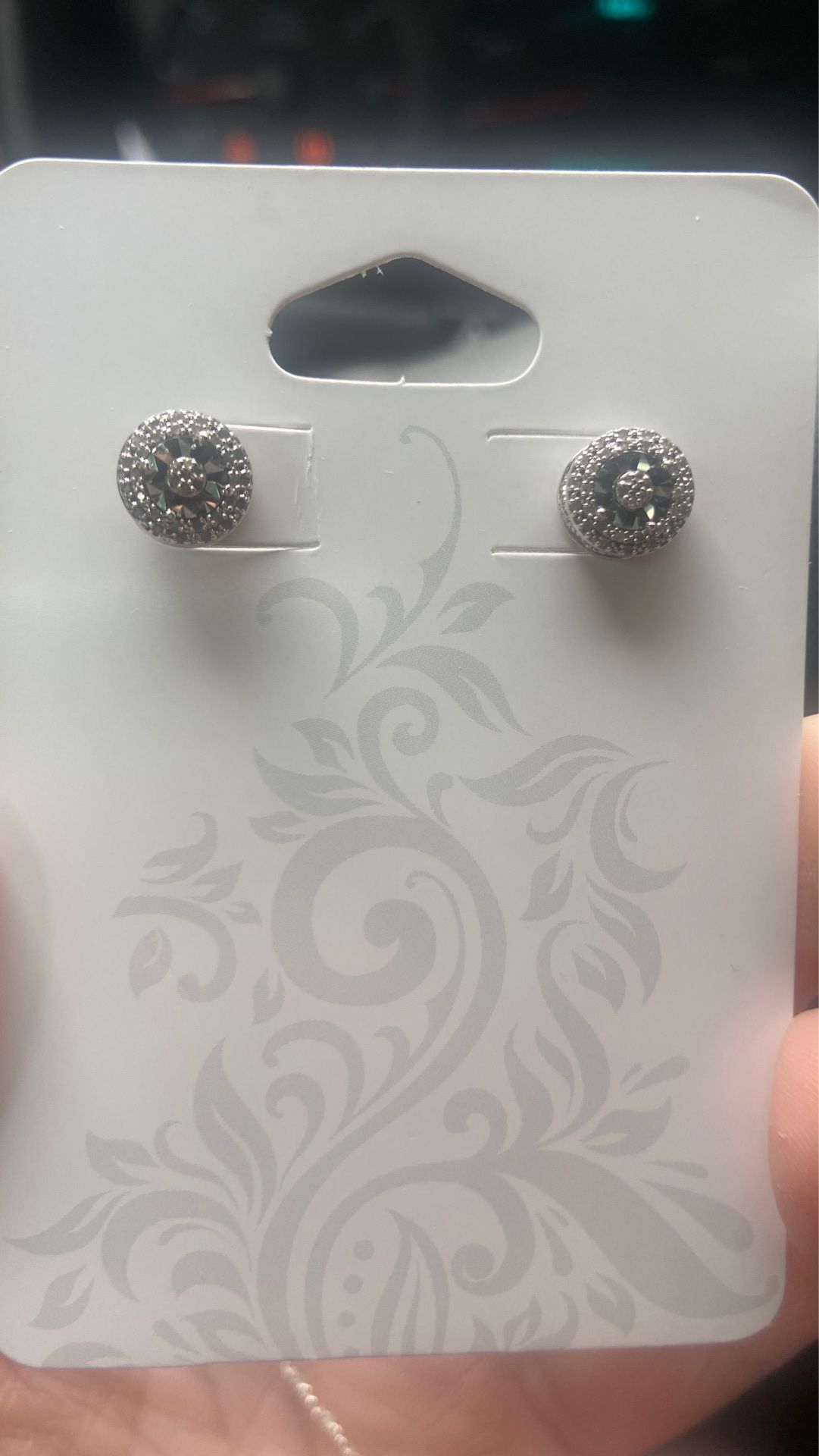 Sterling silver 925 with 1/10 diamonds small $30