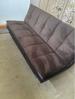 Brown futon