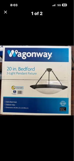 Wagonway Bedford 20-in. 3-Light Pendant Fixture