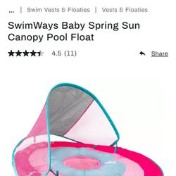 Baby Floaty With Canopy 