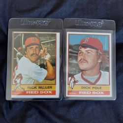 1976 Boston REDSOX Baseball Card Collection!!