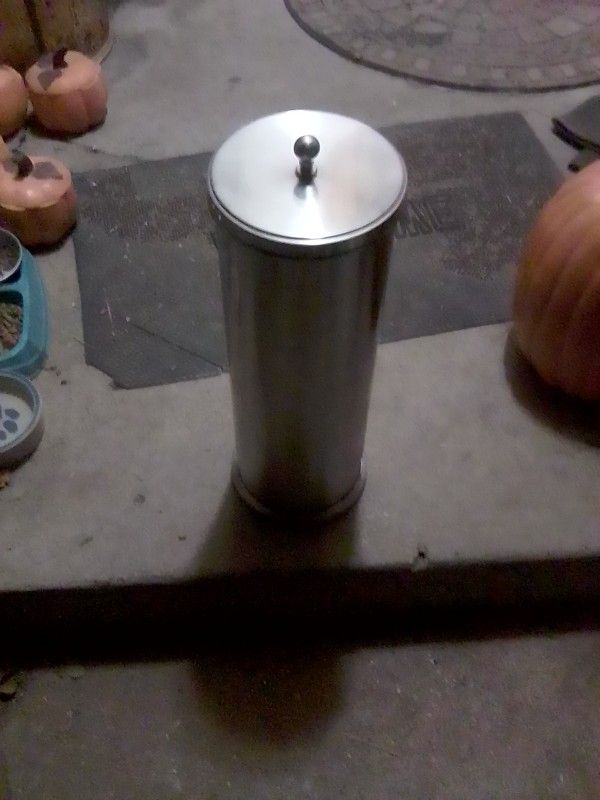 Small Metal Trashcan