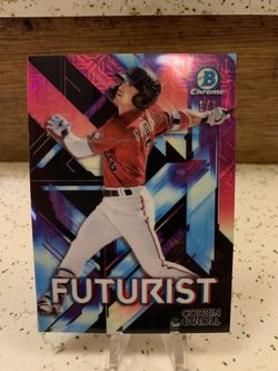 *1 Of 1*Corbin Carroll Bowman Futurist Black Refractor 1 Of 1