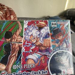 One piece Started Box With Game Mat And Cards 