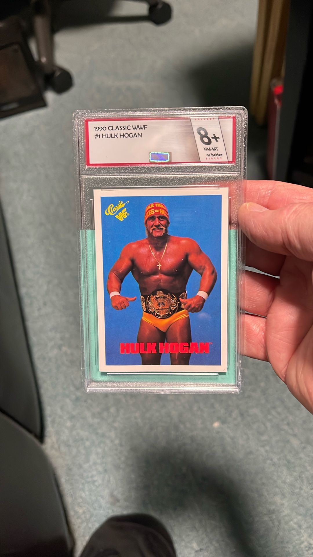 Merry Christmas with this 1990 classic WWF Hulk Hogan card