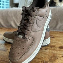 New Nike Air Force 1 Premium Bison/ Baroque Brwn-birch Size 11