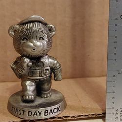 Avon Pewter Figurine First Day Back